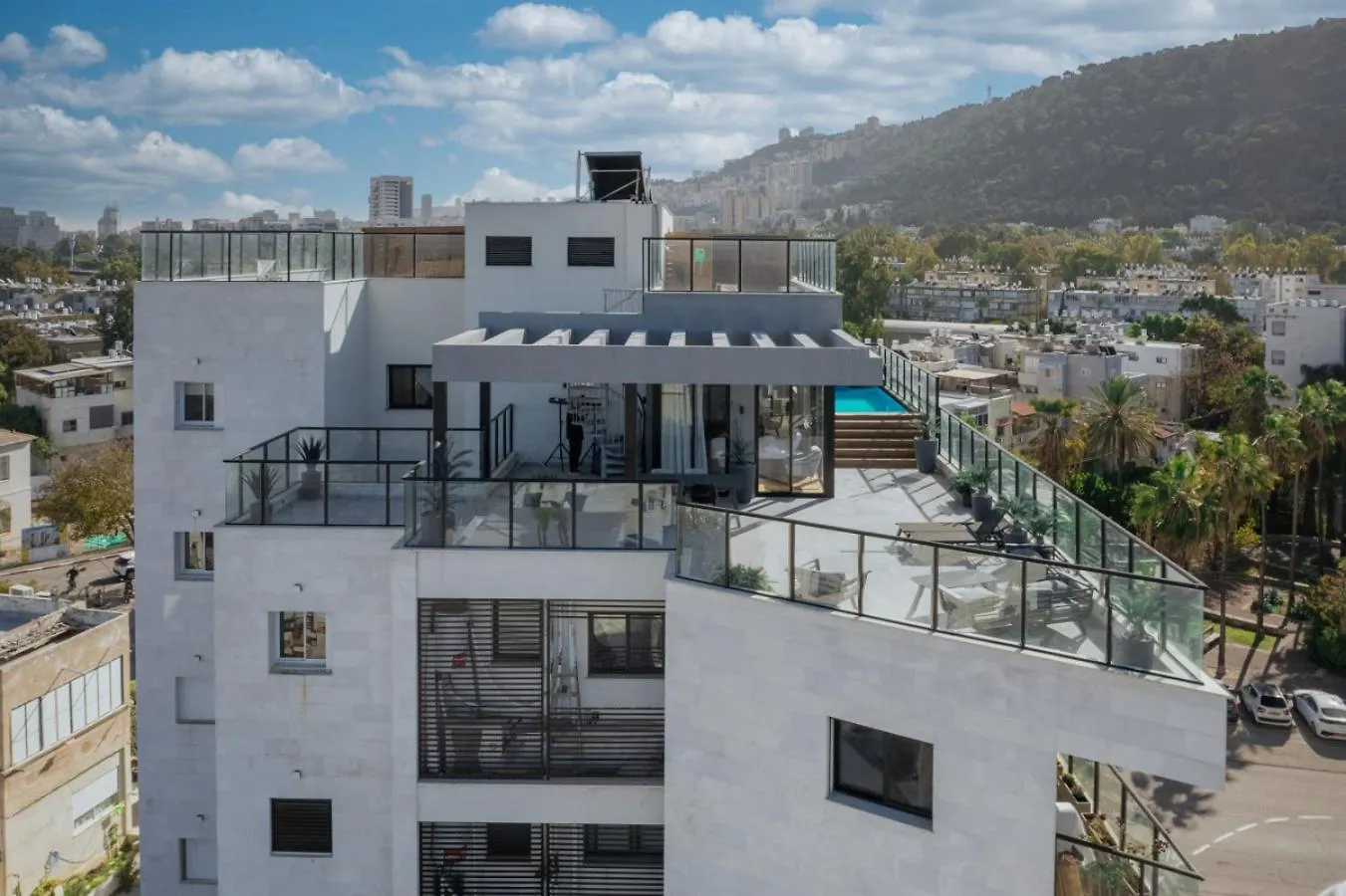 דירות חיפה Pool & Jacuzzi Seaview Penthouse By Sea N' Rent 0*,