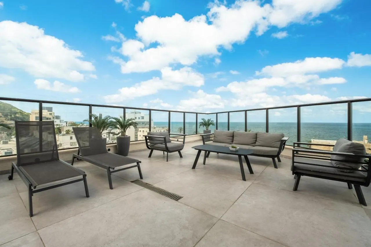 דירות חיפה Pool & Jacuzzi Seaview Penthouse By Sea N' Rent