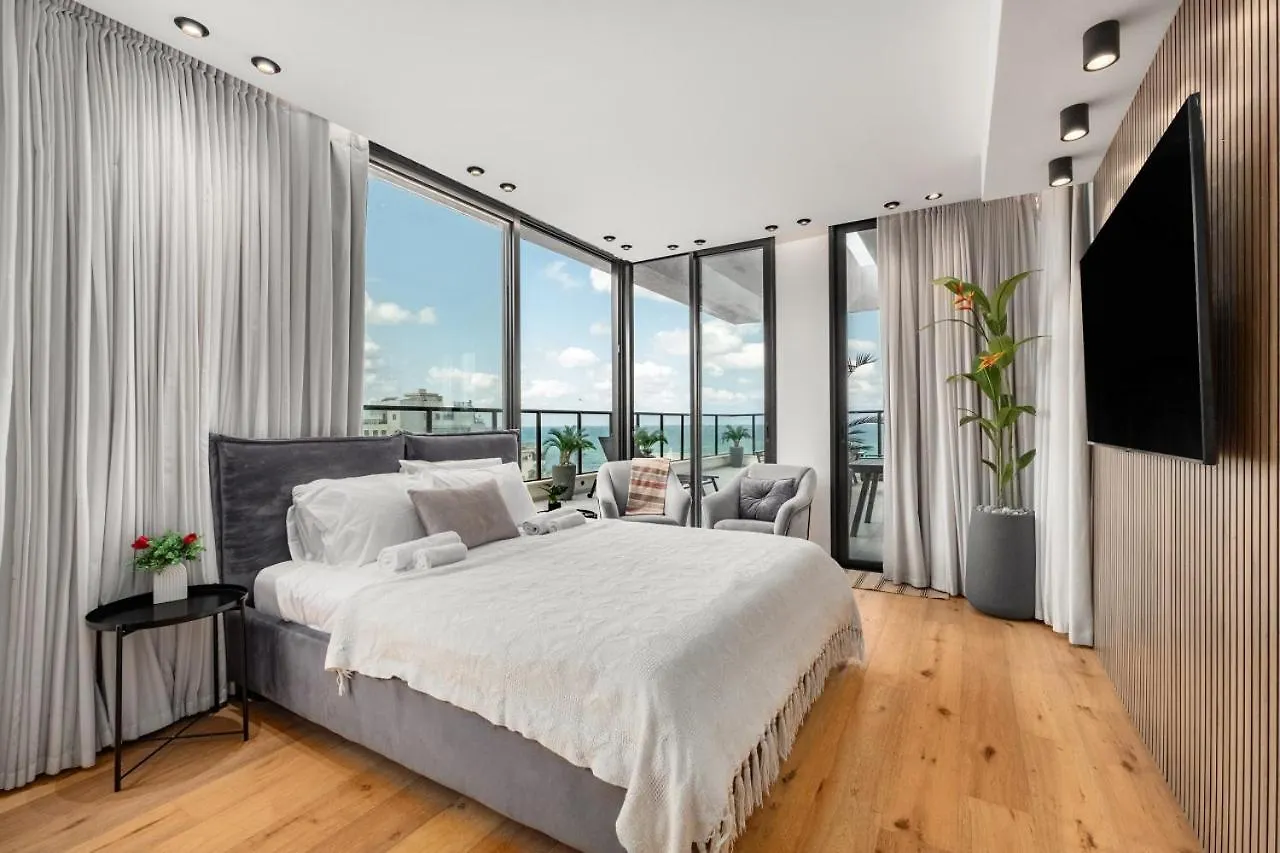 דירות חיפה Pool & Jacuzzi Seaview Penthouse By Sea N' Rent